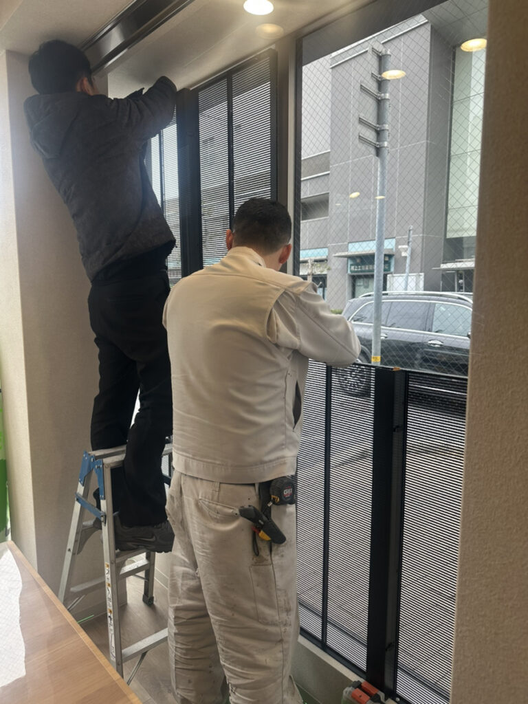 設置作業風景